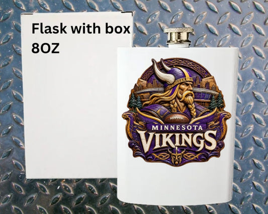 8oz Pro football flask