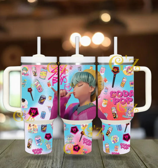 40oz kpop demon hunter, saja soda boys  Tumbler