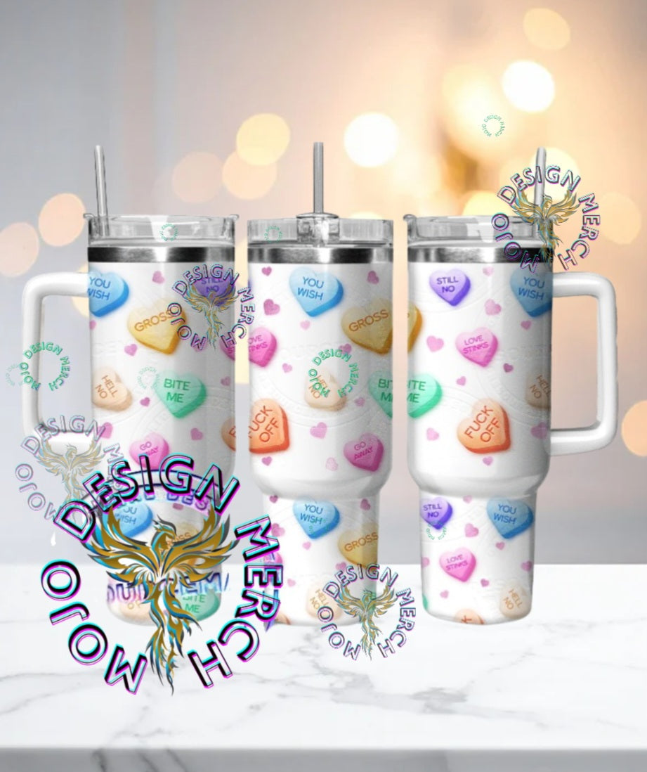 40oz Valentines sweethearts