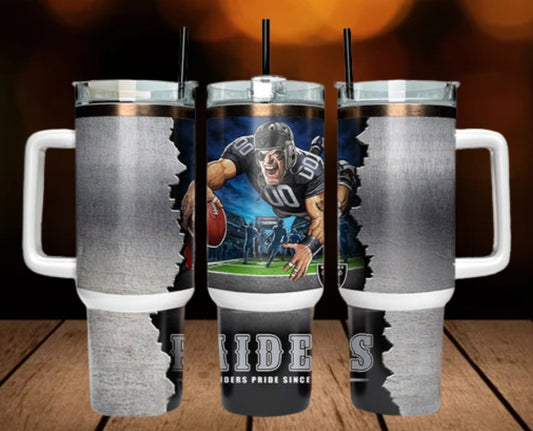 40oz  Raiders inspired Tumbler