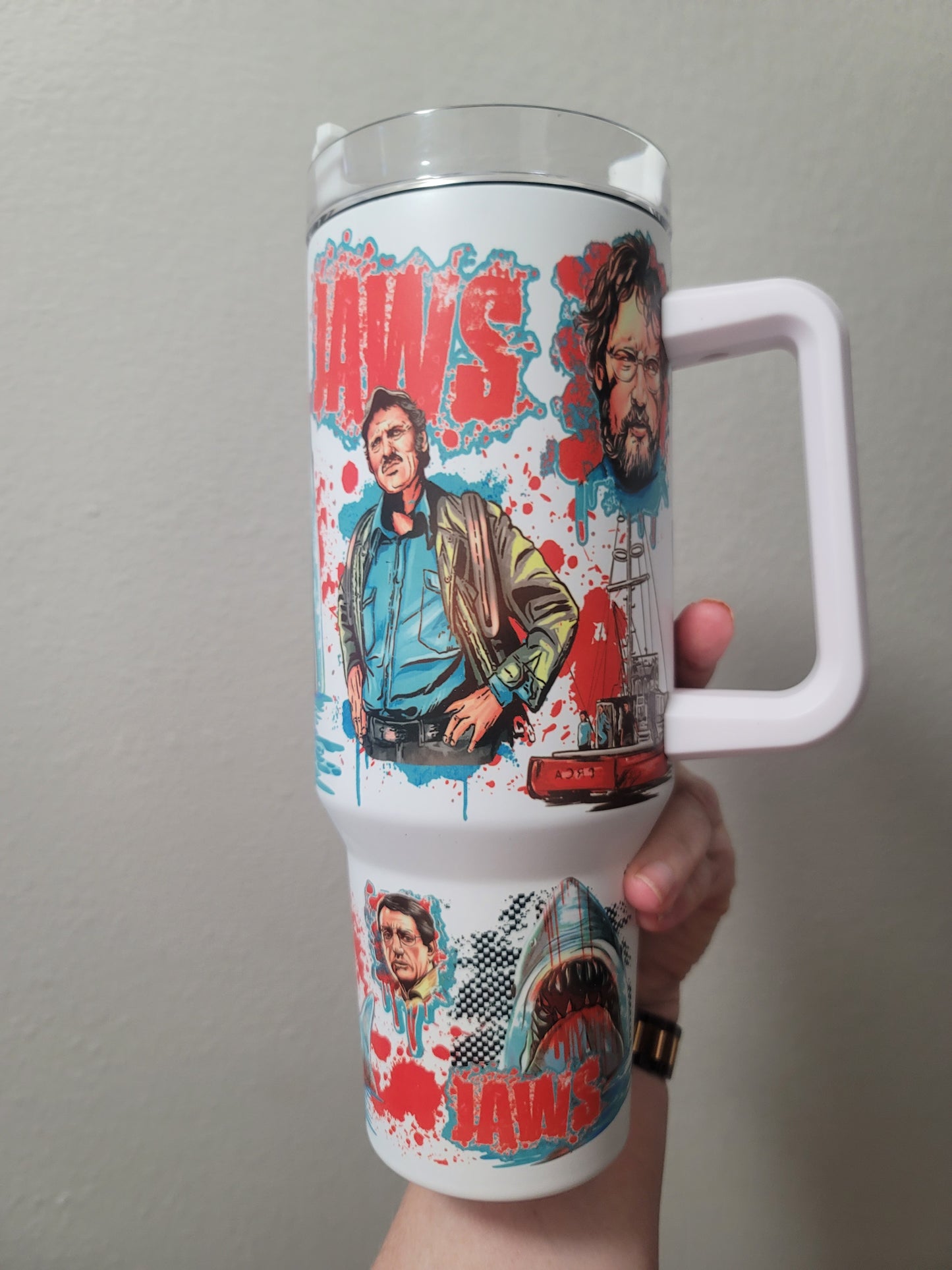 40oz Jaws Inspired Tumbler