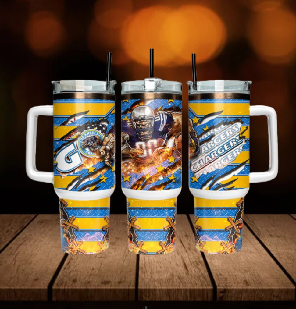 40oz  Chargers inspired Tumbler