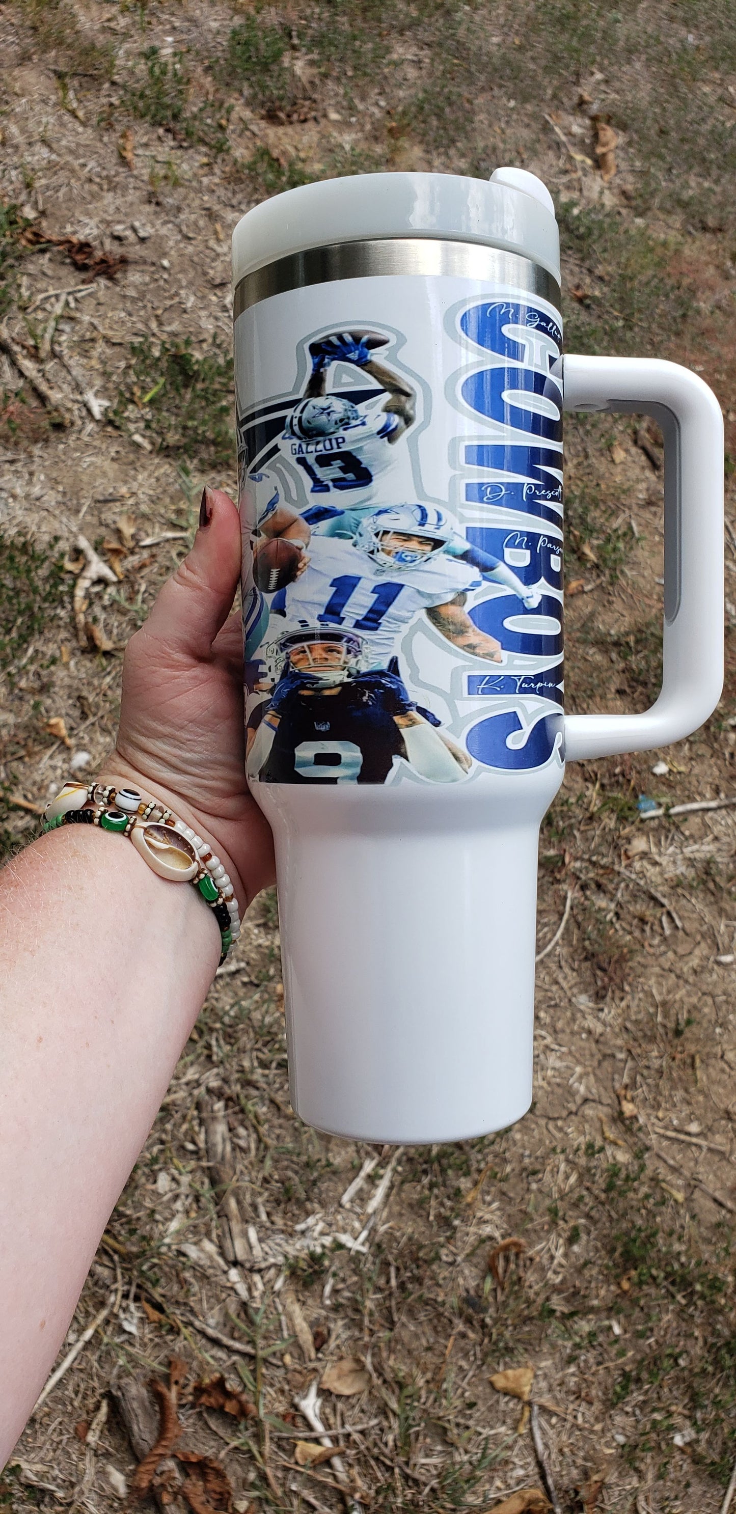 40oz Dallas Cowboy tumbler
