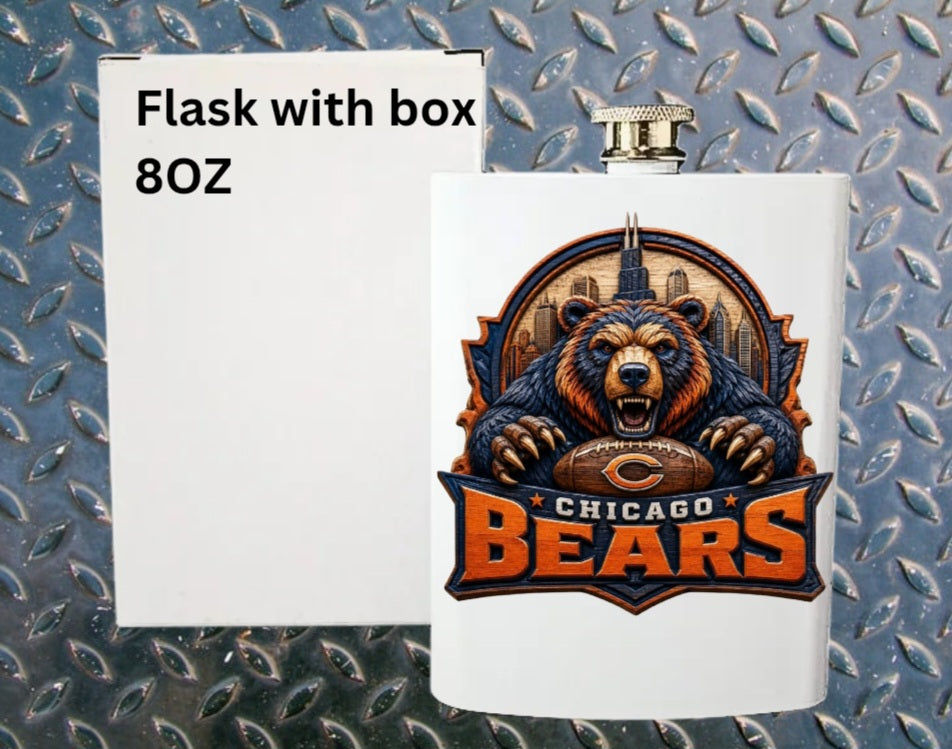 8oz Pro football flask