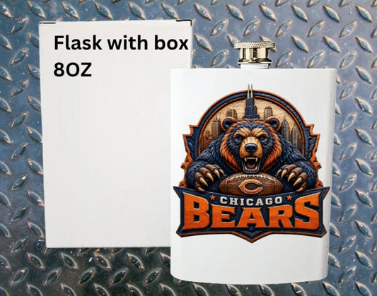 8oz Pro football flask