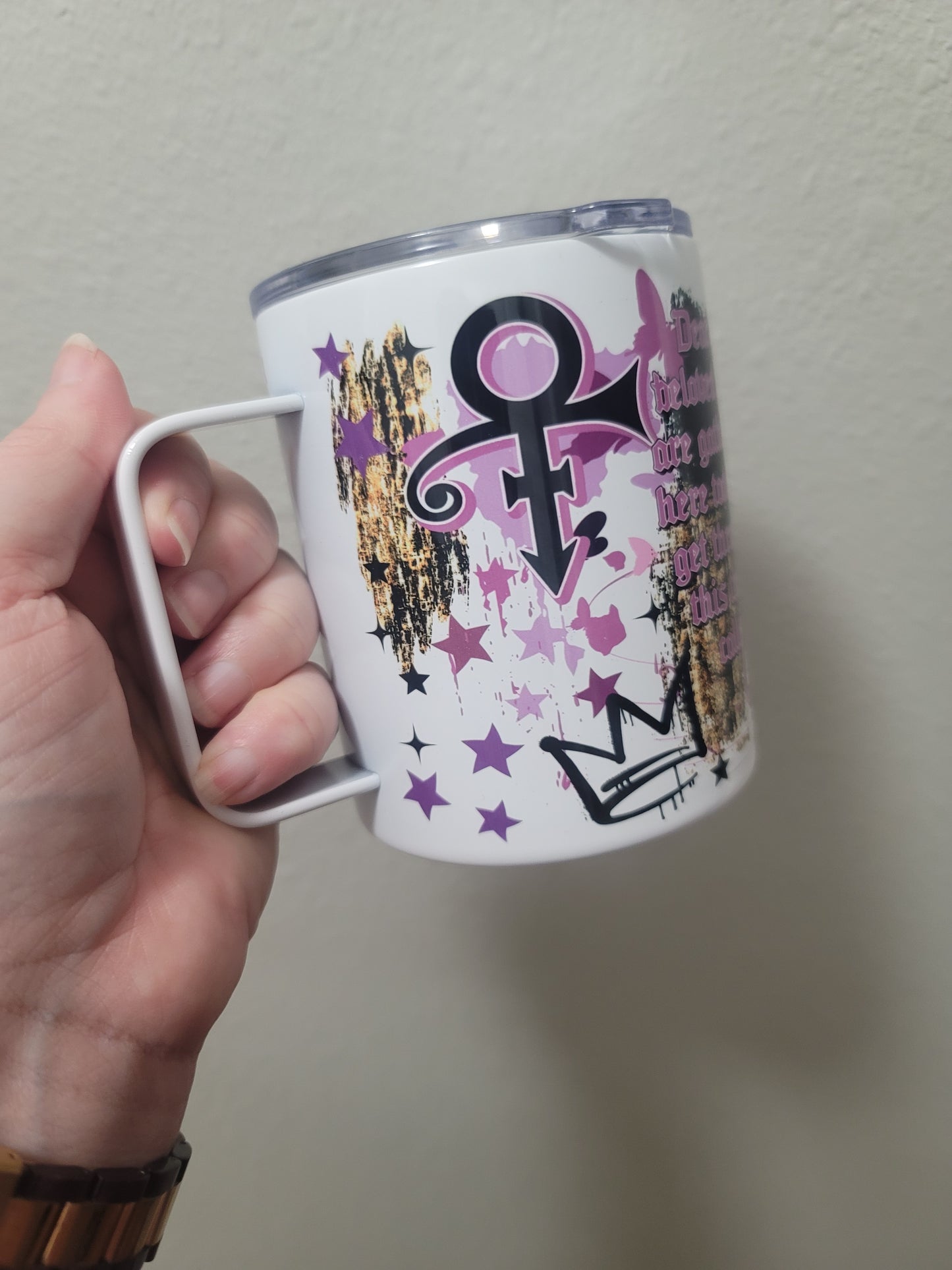 15oz Purple pop coffee mug