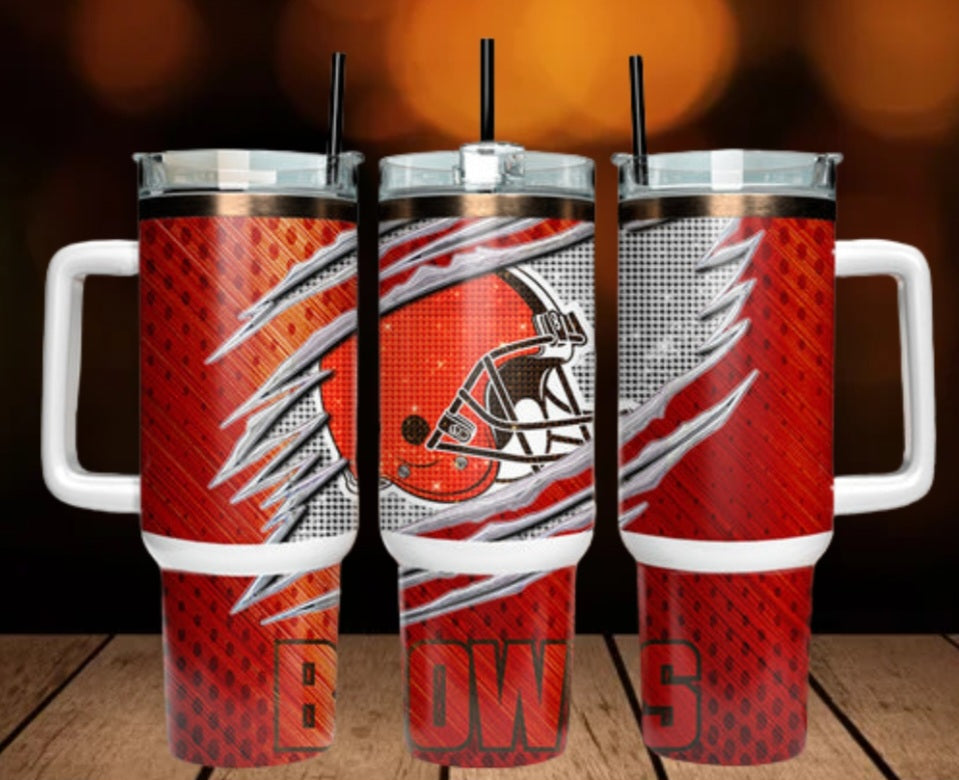 40oz  Browns inspired Tumbler