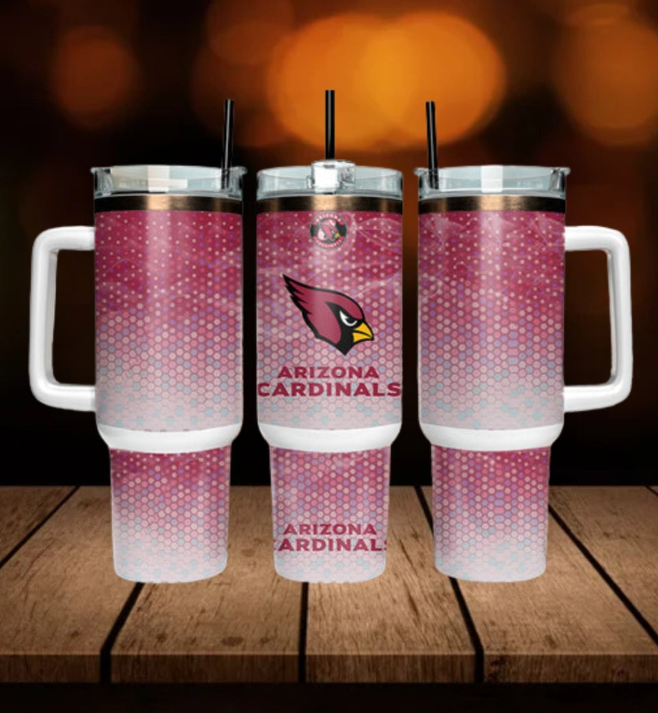 40oz  Cardinals inspired Tumbler