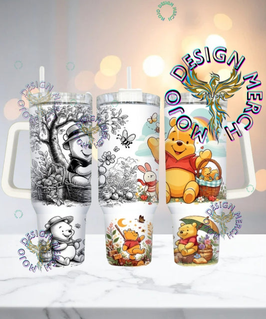 40oz Winnie The Pooh inspired tumbler