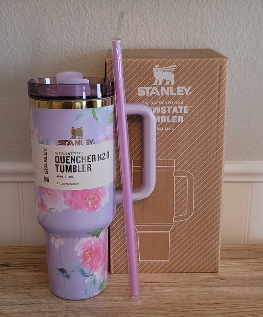 40oz floral inspired tumbler dupe