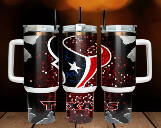 40oz  Texans inspired Tumbler