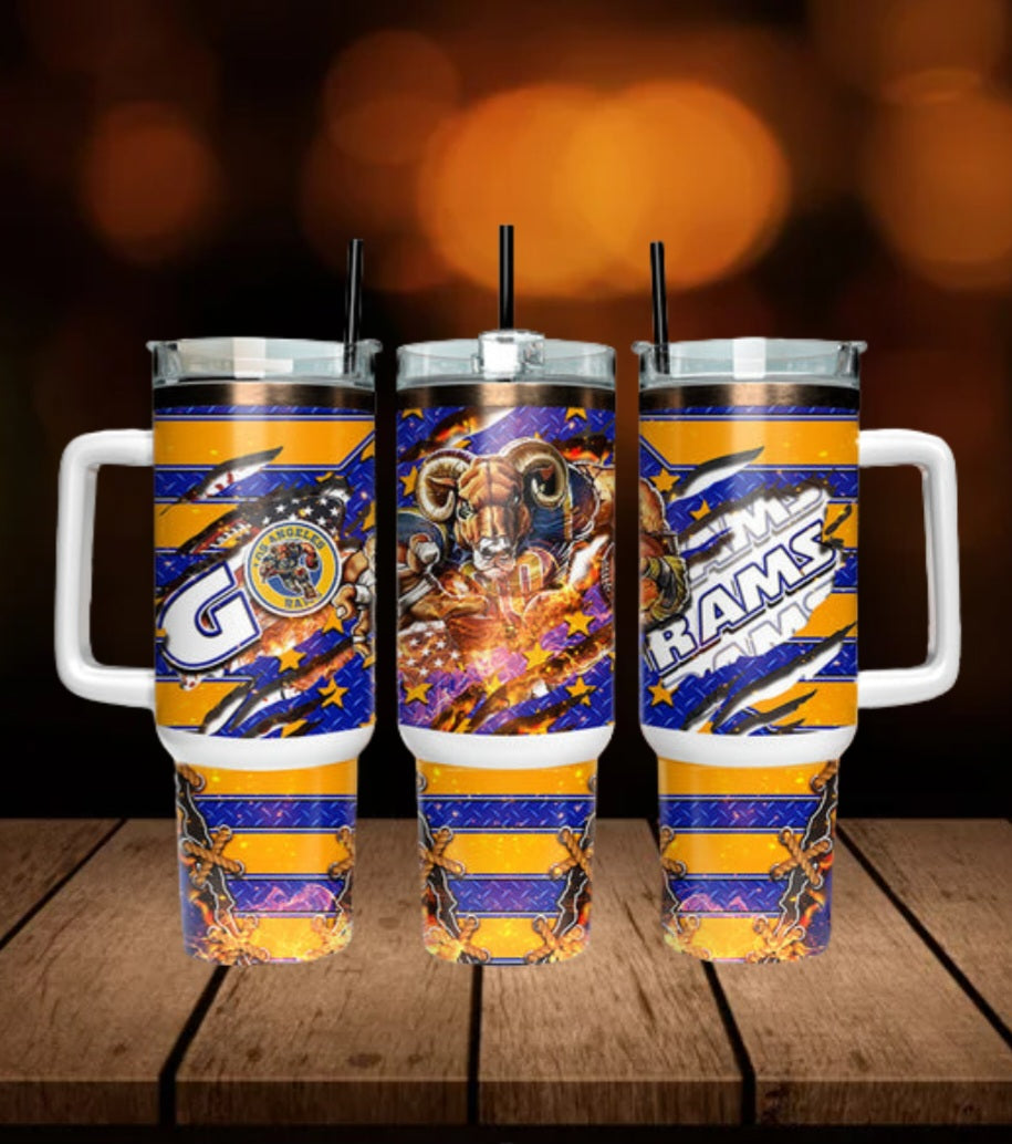 40oz  LA Rams inspired Tumbler