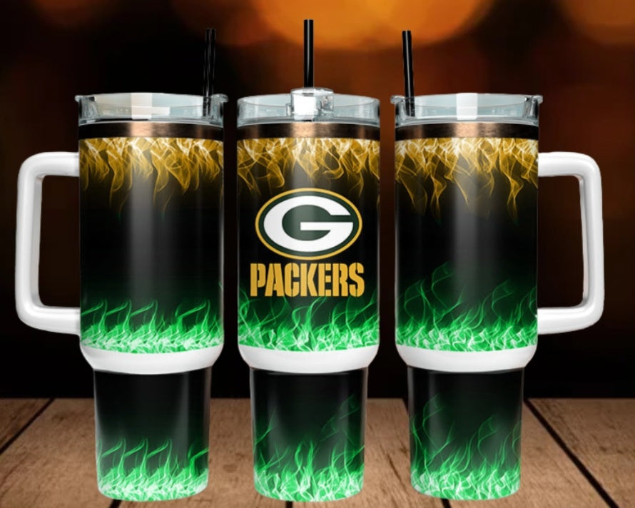 40oz  Packers inspired Tumbler