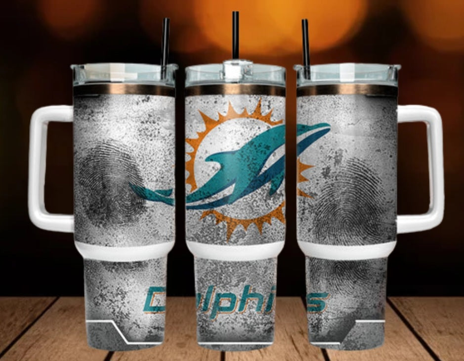 40oz  Dolphins inspired Tumbler