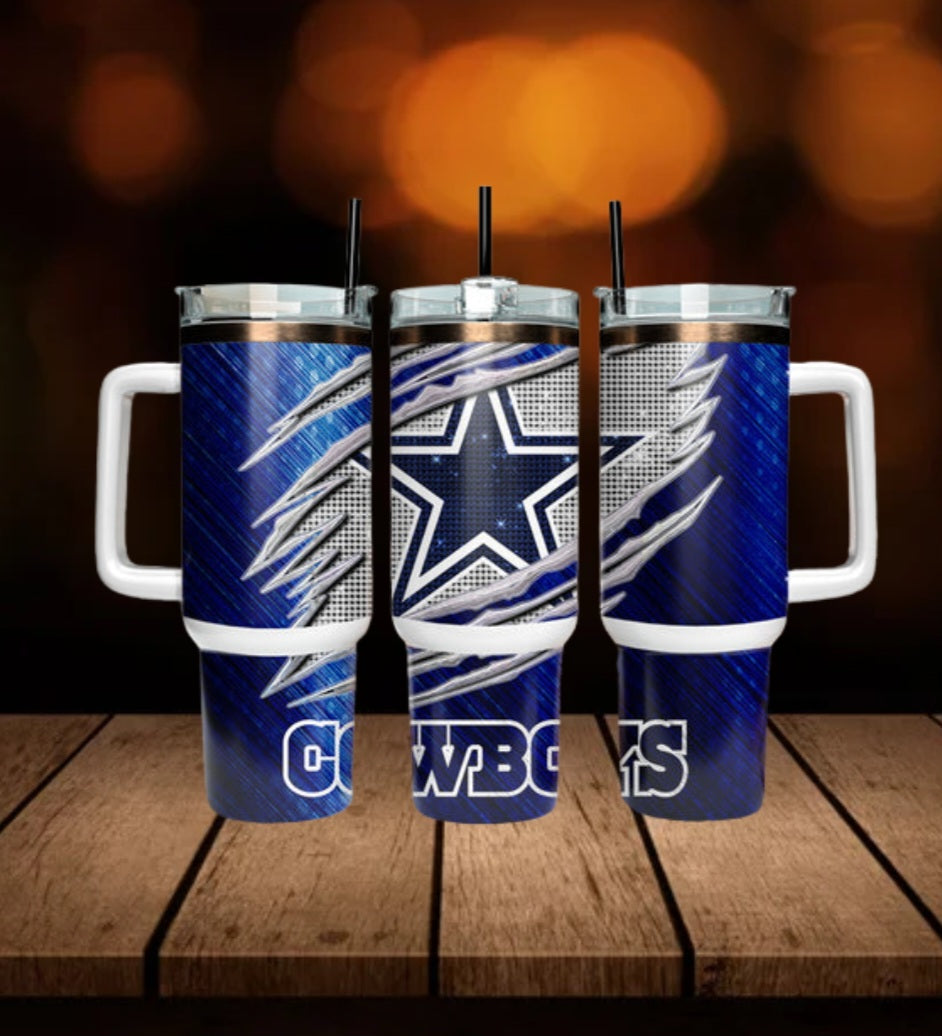 40oz Dallas Cowboy tumbler