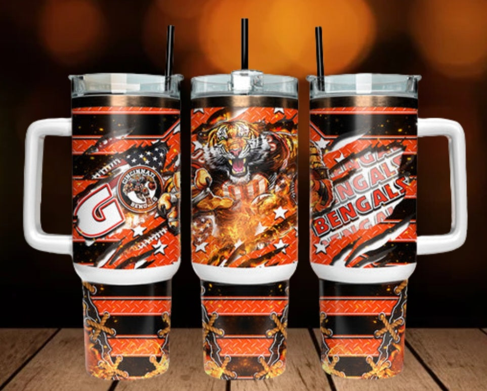40oz  Bengals inspired Tumbler