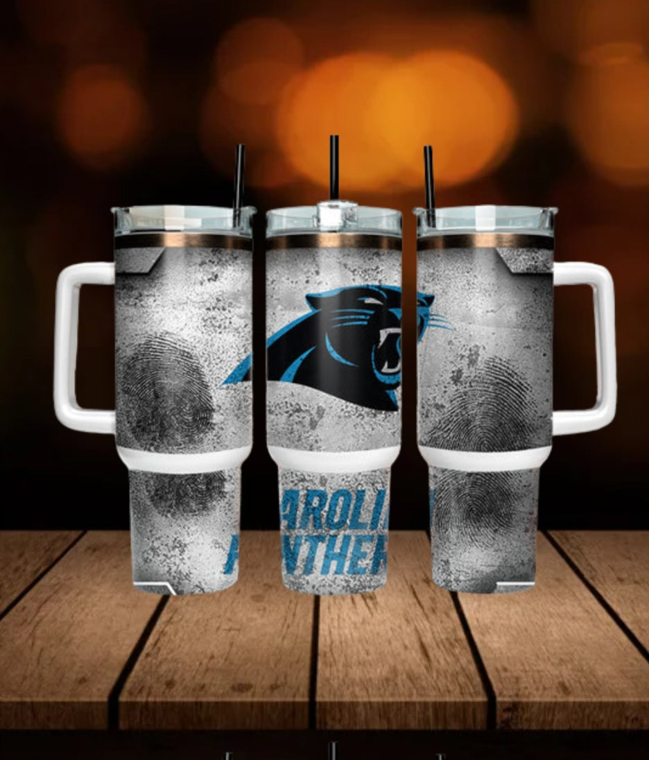 40oz  Panthers inspired Tumbler