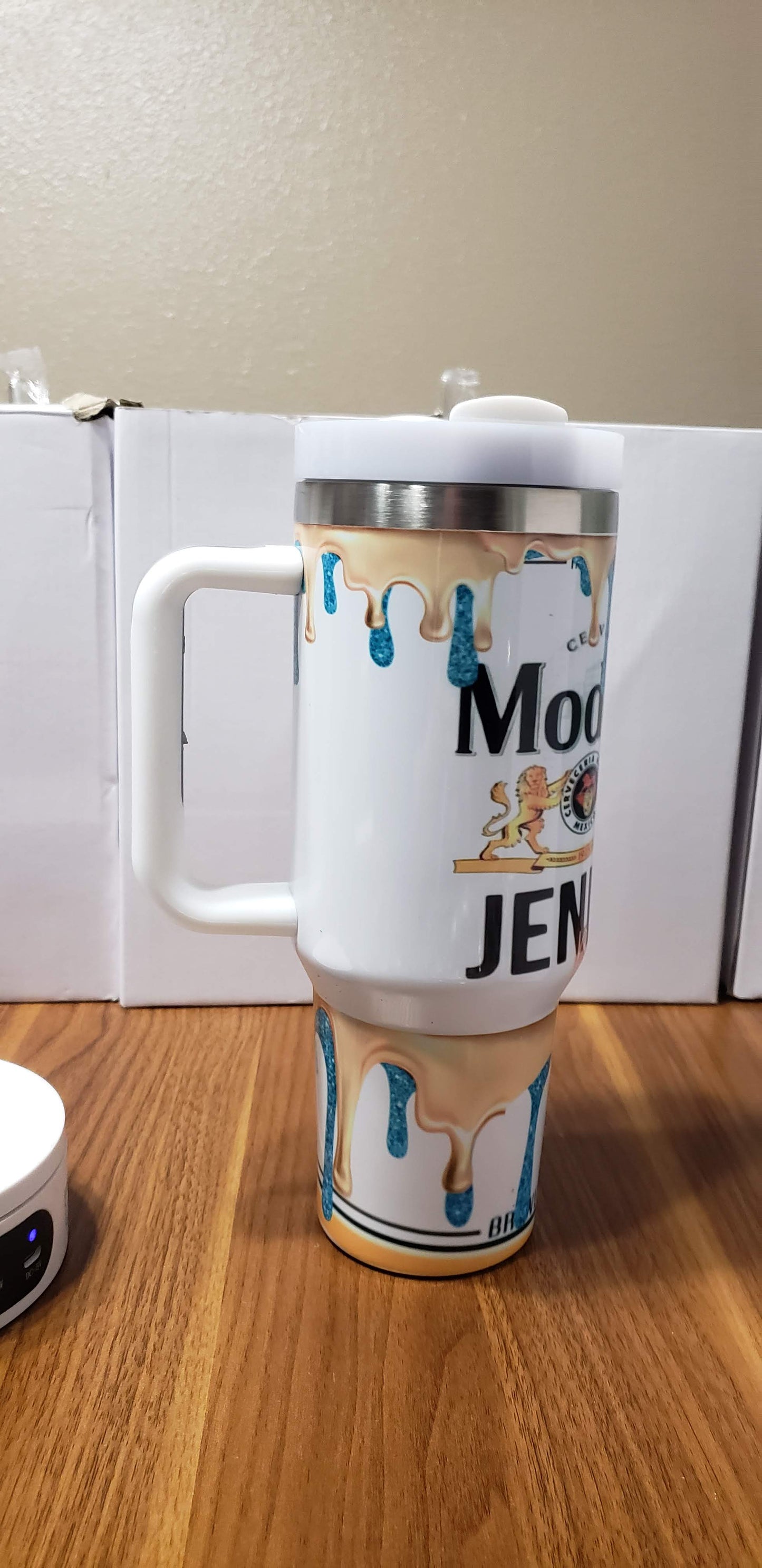40oz Jenni Chingona Modelo Tumbler Dupe