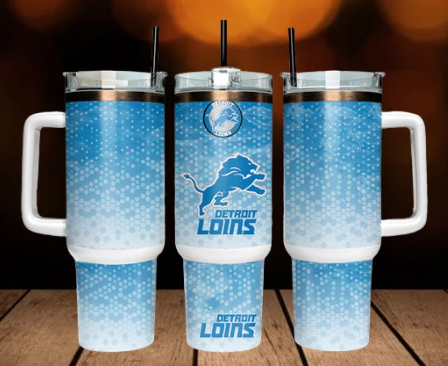 40oz  Lions inspired Tumbler