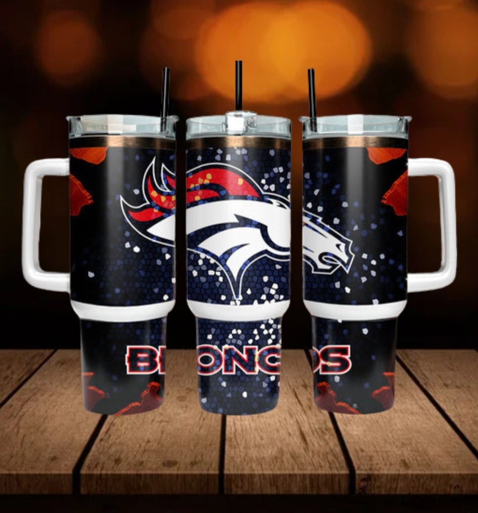 40oz  Broncos inspired Tumbler