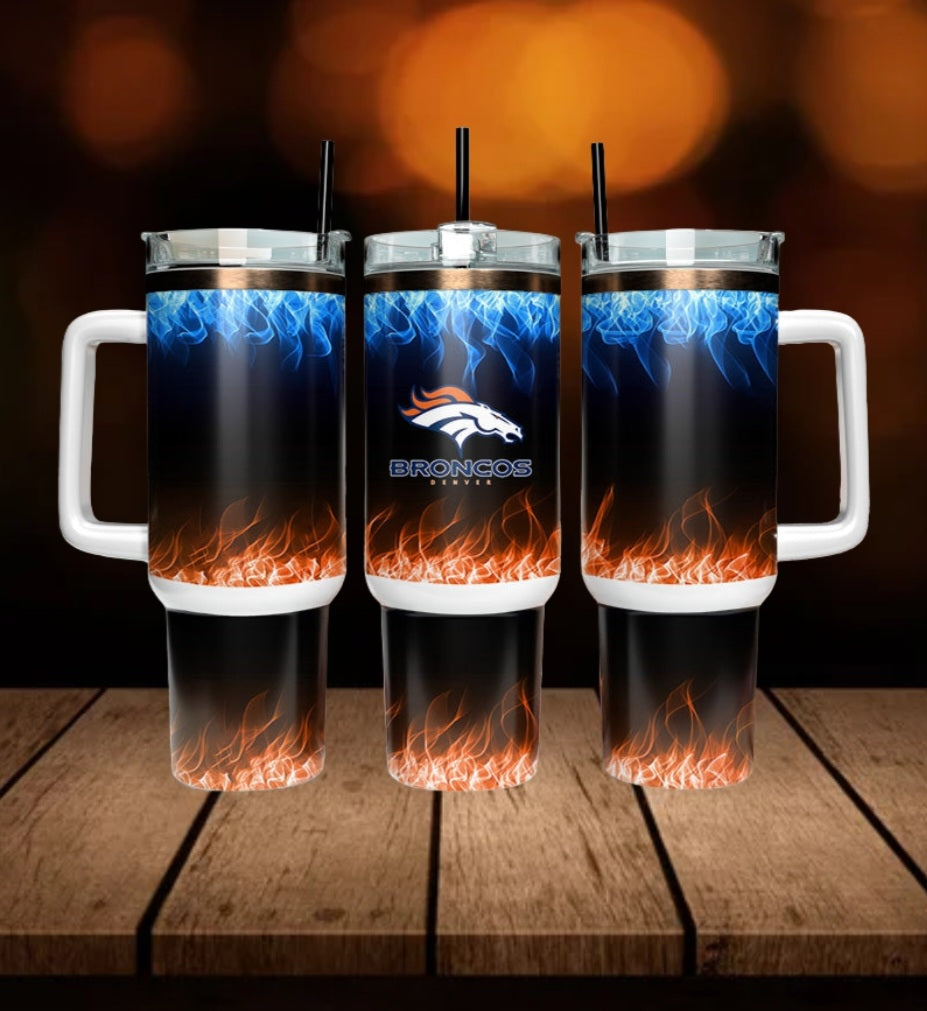 40oz  Broncos inspired Tumbler