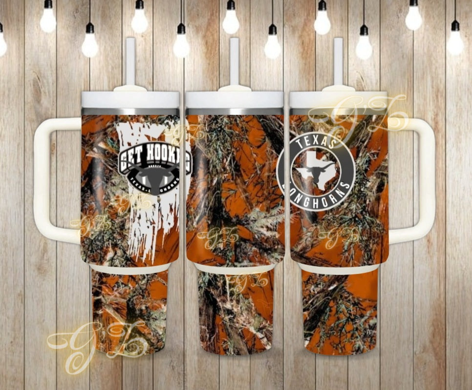 40oz Camouflage Texas College