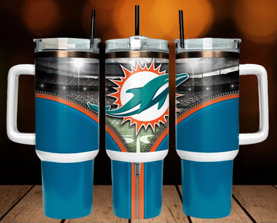 40oz  Dolphins inspired Tumbler