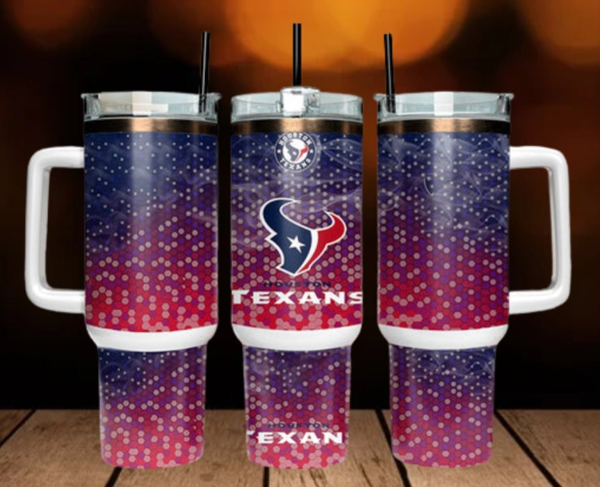 40oz  Texans inspired Tumbler