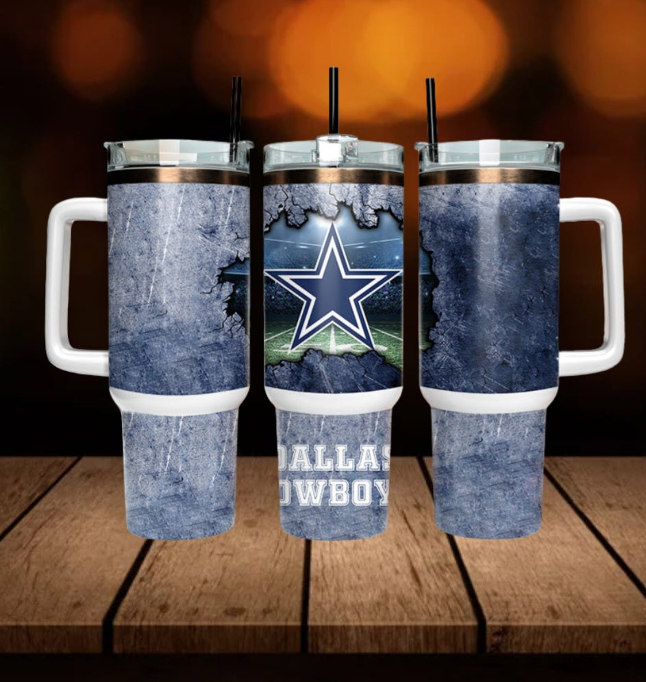 40oz Dallas Cowboy tumbler