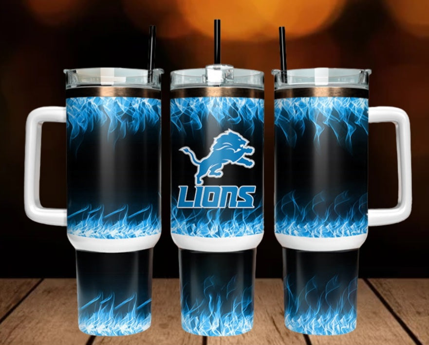 40oz  Lions inspired Tumbler
