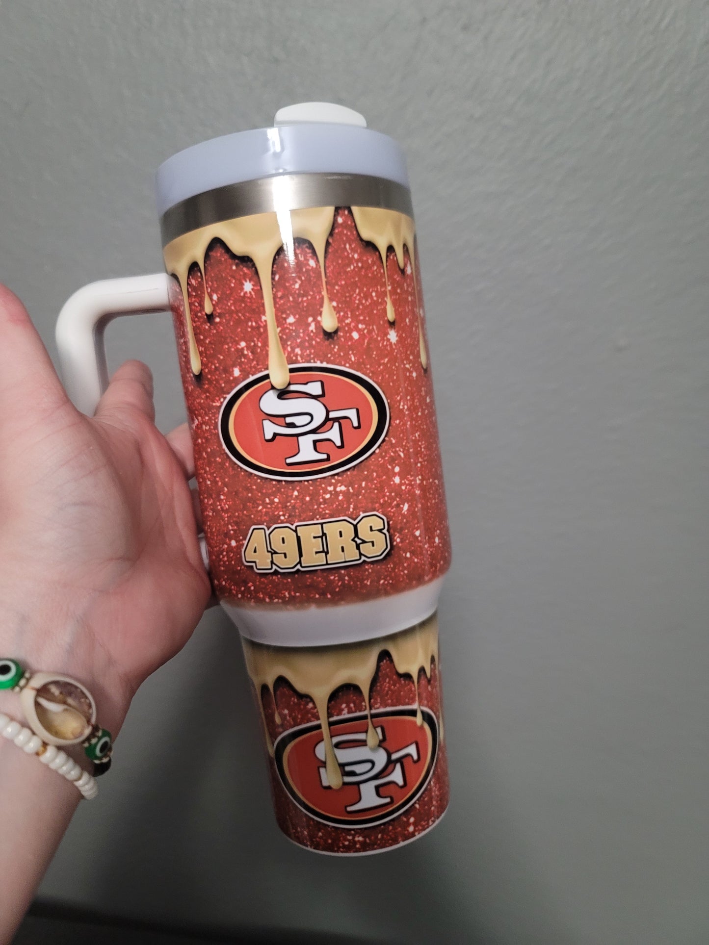 40oz 49ers drip Tumbler dupe