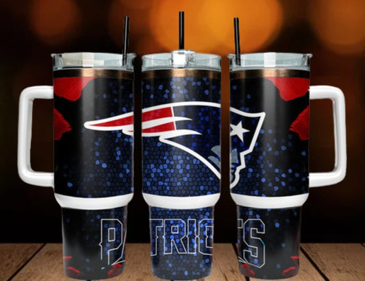 40oz  Patriots inspired Tumbler