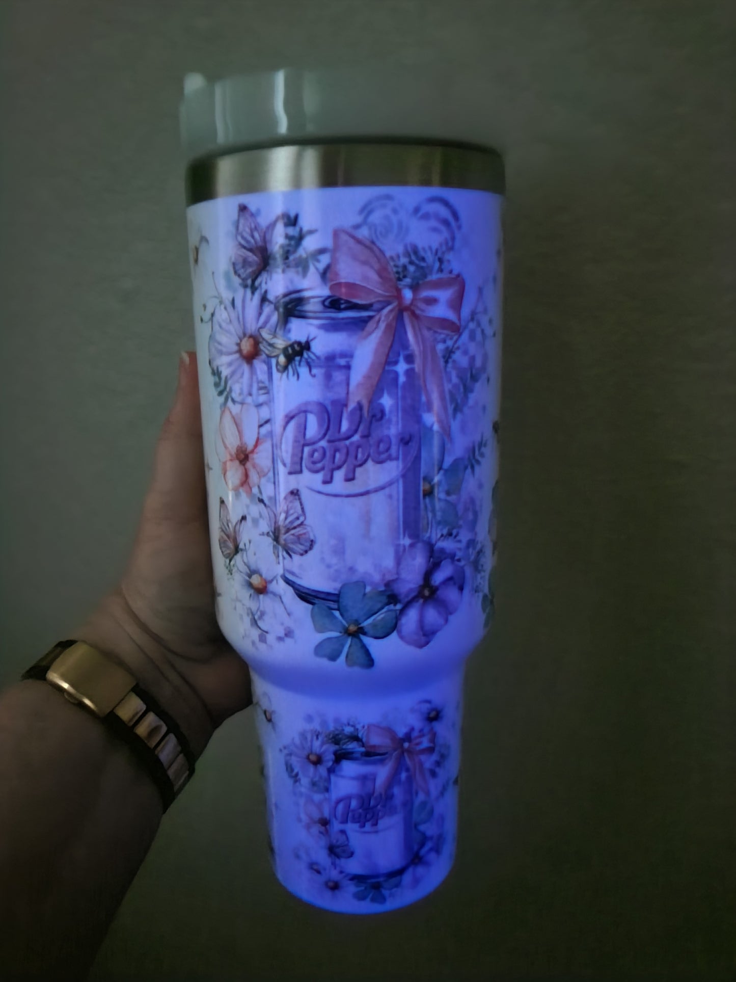 40oz Soda Floral