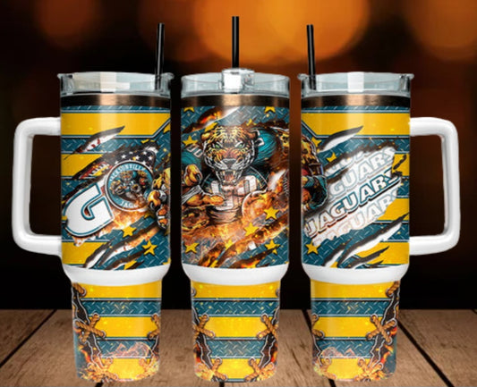 40oz  Jaguars inspired Tumbler