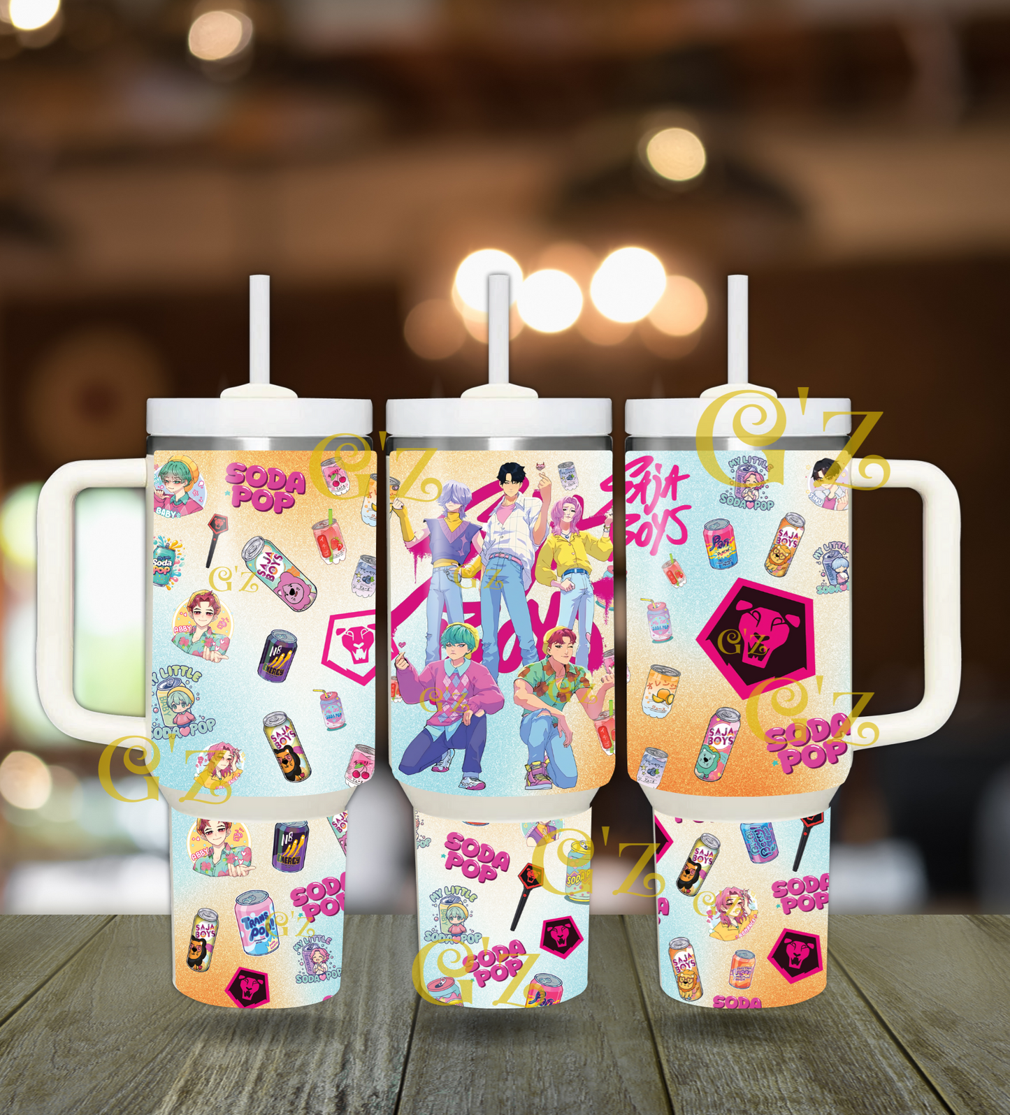 40oz kpop demon hunter, saja soda boys  Tumbler