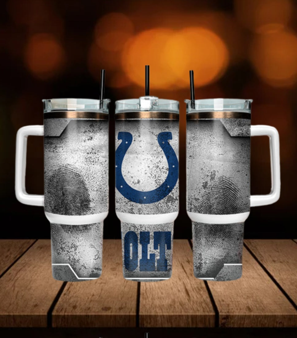 40oz  colts inspired Tumbler