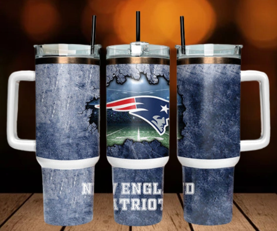 40oz  Patriots inspired Tumbler