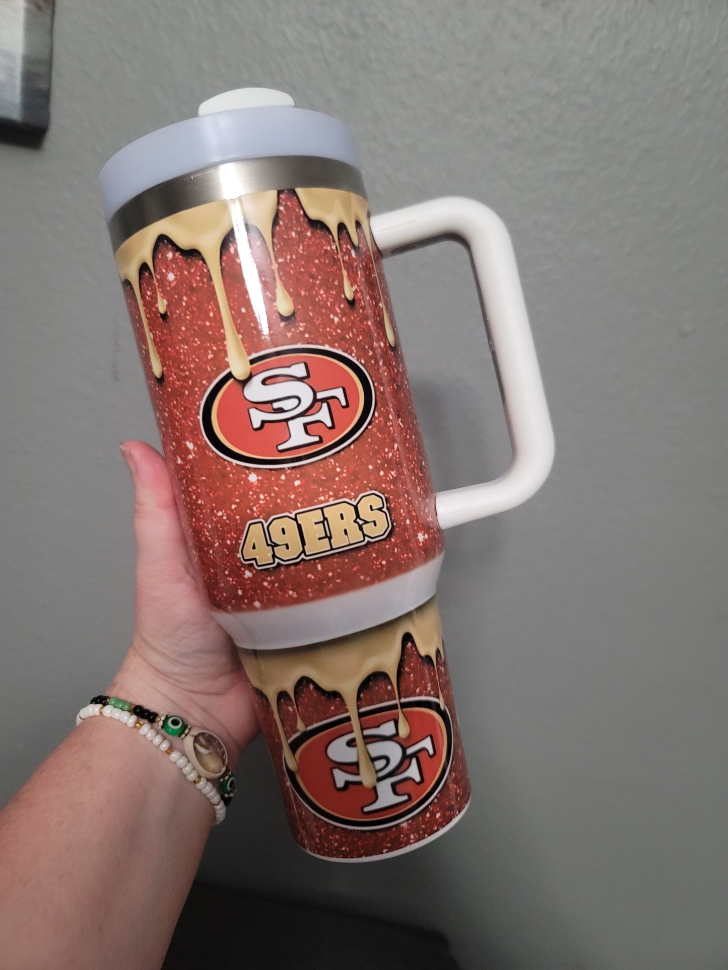 40oz 49ers drip Tumbler dupe