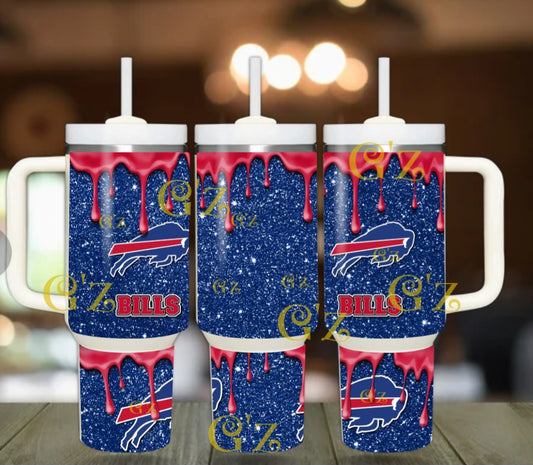 40oz  Bills inspired Tumbler