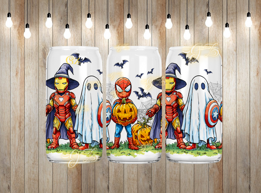16oz super heroes  wrap digital download
