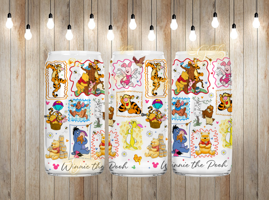 16oz  bear cartoon wrap digital download