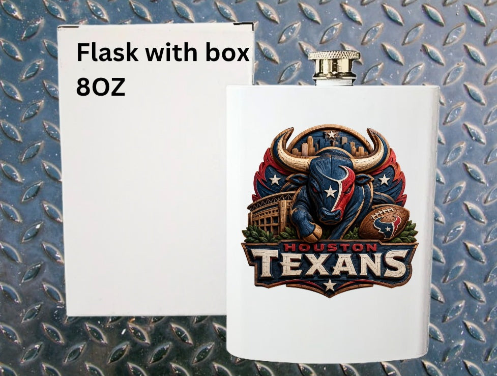 8oz Pro football flask