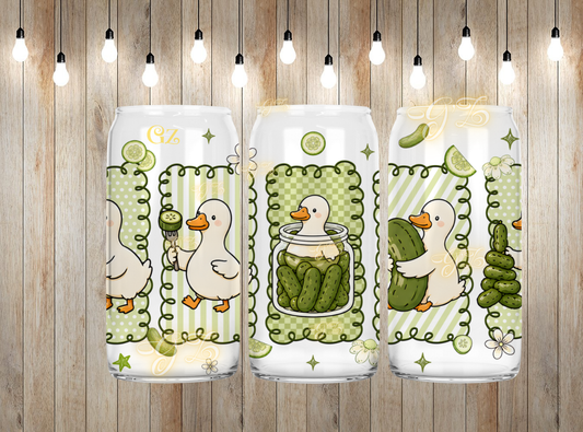 16oz pickle goose cartoon wrap digital download