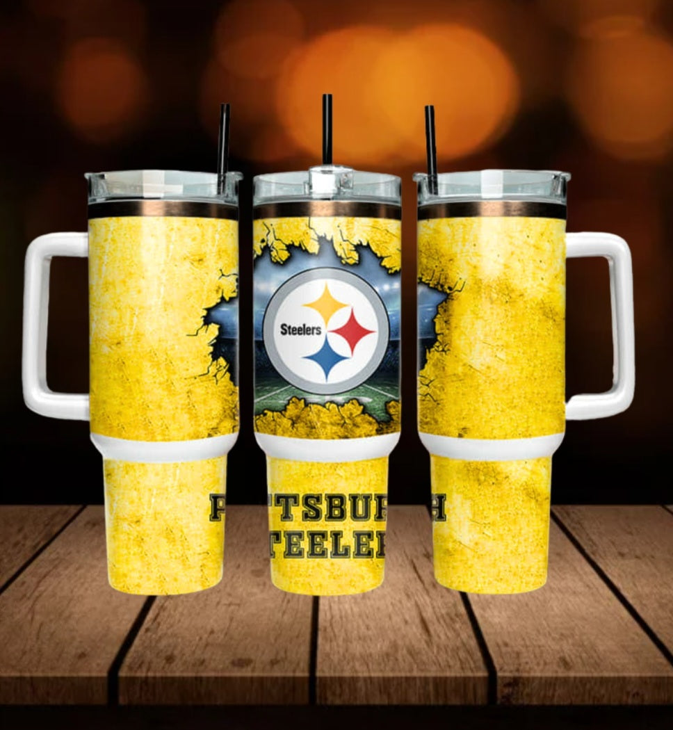 40oz  Steelers inspired Tumbler