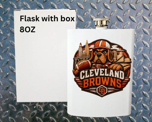 8oz Pro football flask