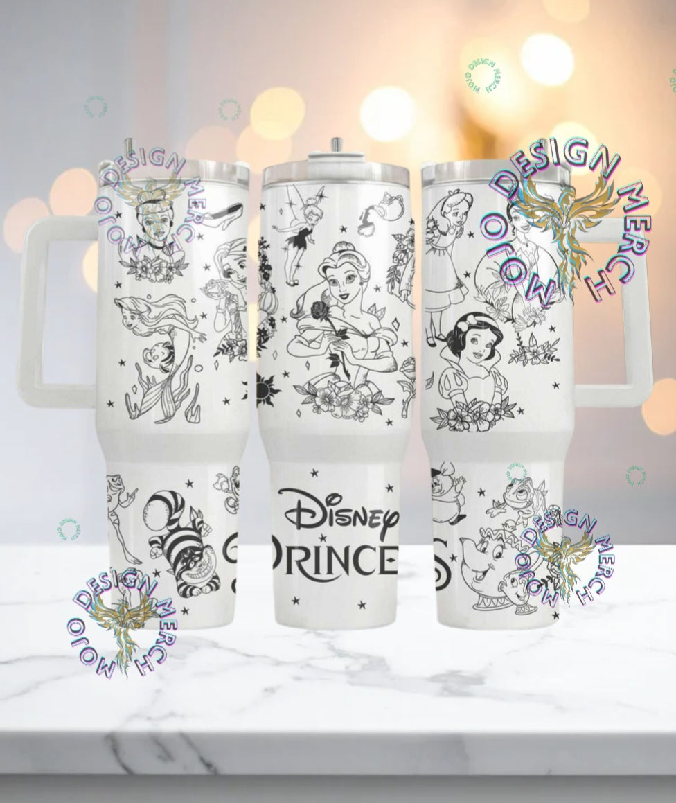 40oz Princess inspired tumbler dupe