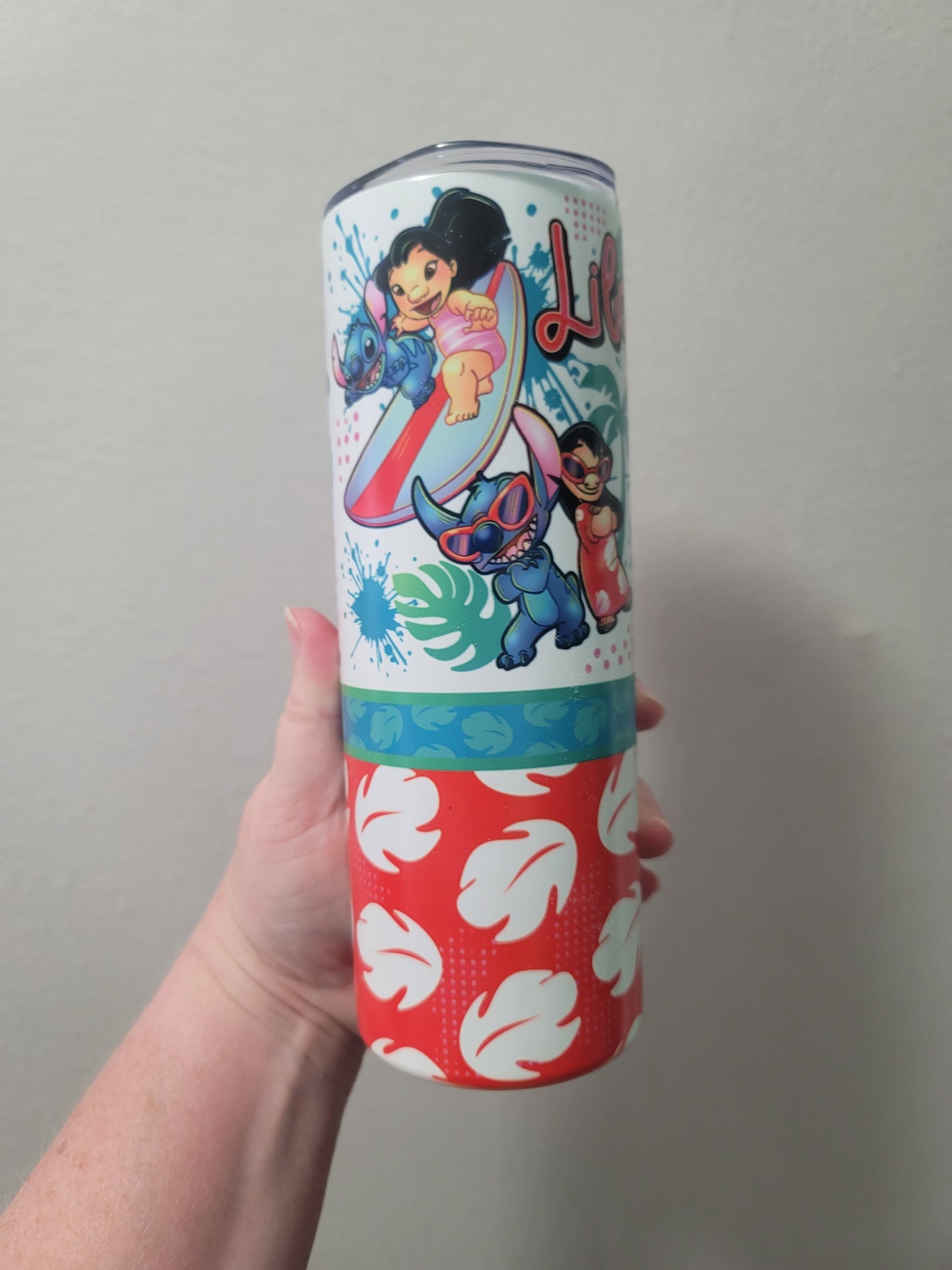 20oz  blue Alien summer tumbler