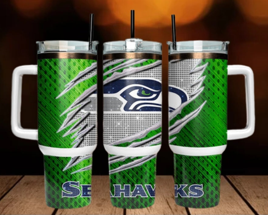 40oz  Seahawks inspired Tumbler