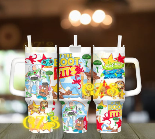 40oz vintage cartoons tumbler