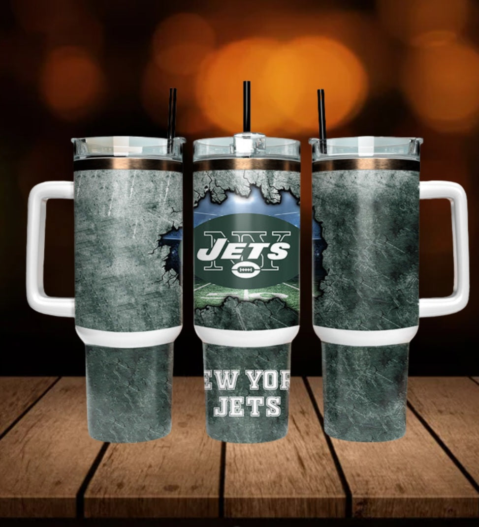 40oz  Jets inspired Tumbler